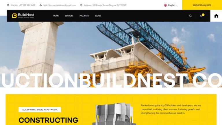 Buildnest – Construction WordPress Theme