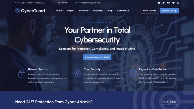 CyberGuard – Cyber Security Services WordPress Theme