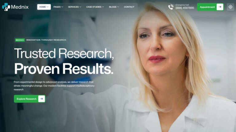 Mednix – Medical & Health Clinic WordPress Theme