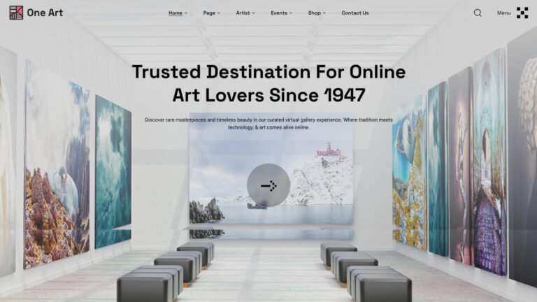 One Art – Portfolio & Artist WordPress Theme