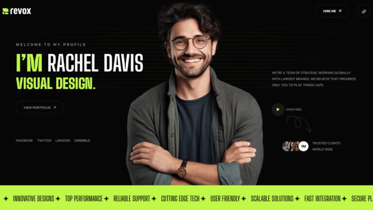 Revox – Personal Portfolio WordPress Theme