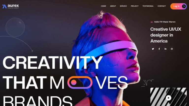 Aurex – Creative Agency & Portfolio WordPress Theme