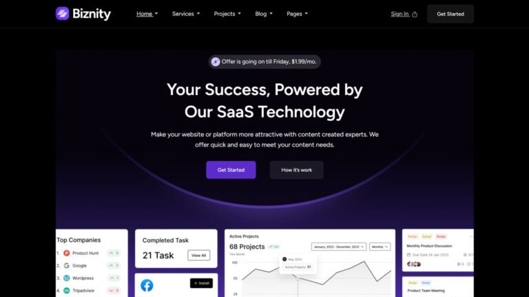 Biznity – Multipurpose Business WordPress Theme