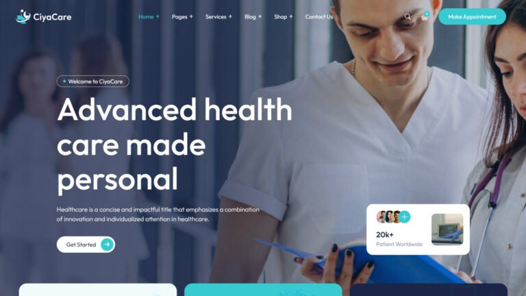 CiyaCare – Healthcare & Medical WordPress Theme