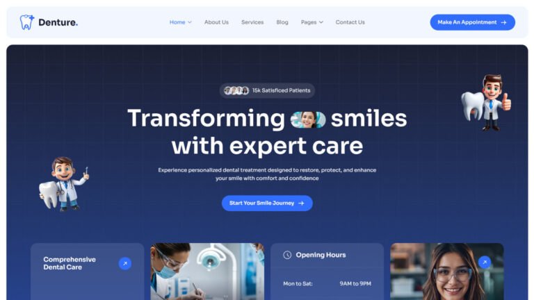 Denture – Dental WordPress Theme