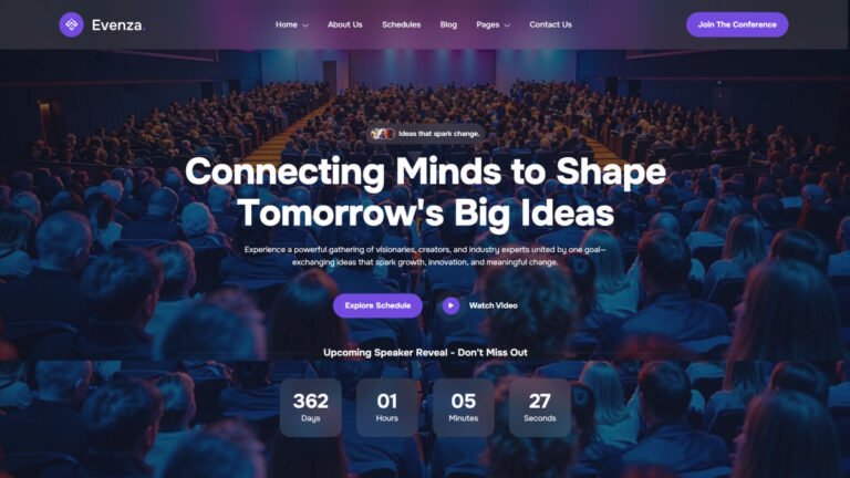 Evenza – Event & Conference WordPress Theme