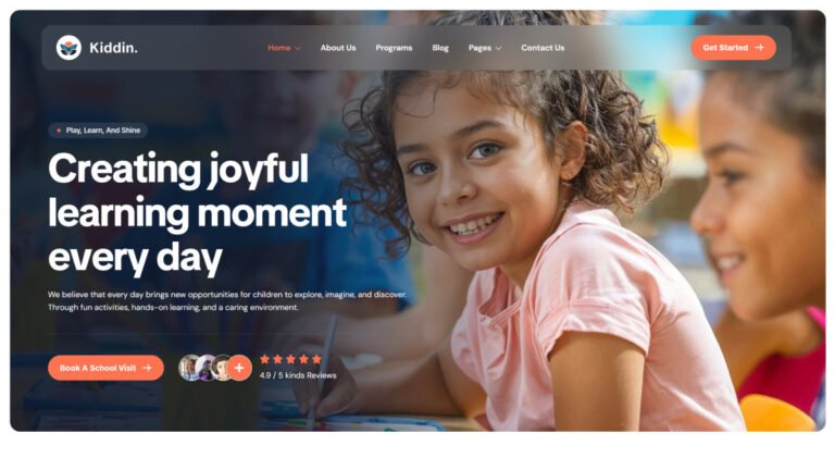 Kiddin – Kindergarten & Preschool WordPress Theme
