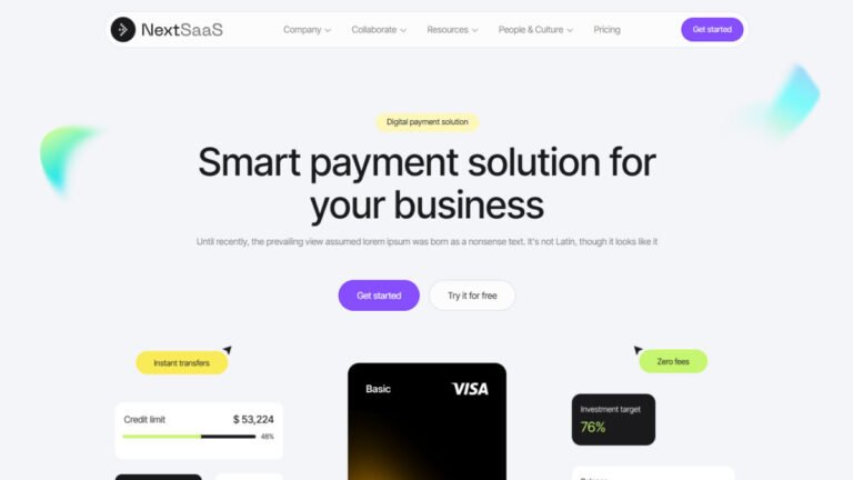 NextSaaS – SaaS, Software, Startup WordPress Theme