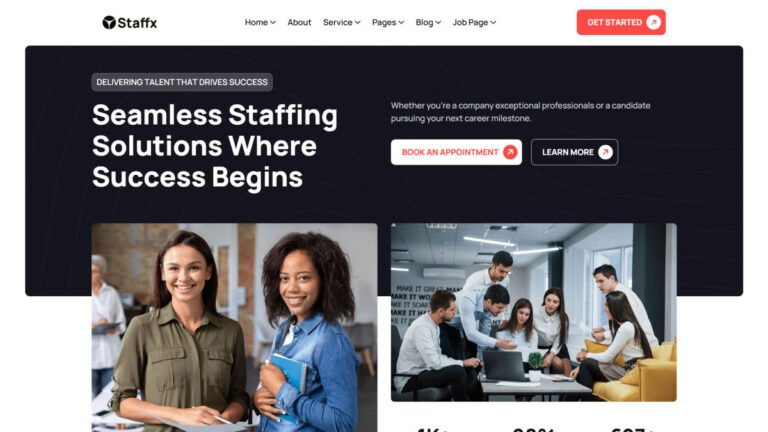 Staffx – Staffing & Recruiting Agency WordPress Theme