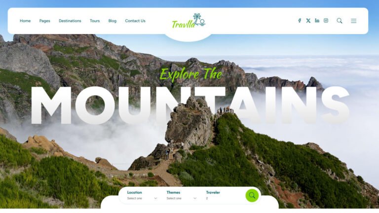 Travlla- Travel & Tour Booking Agency WordPress Theme