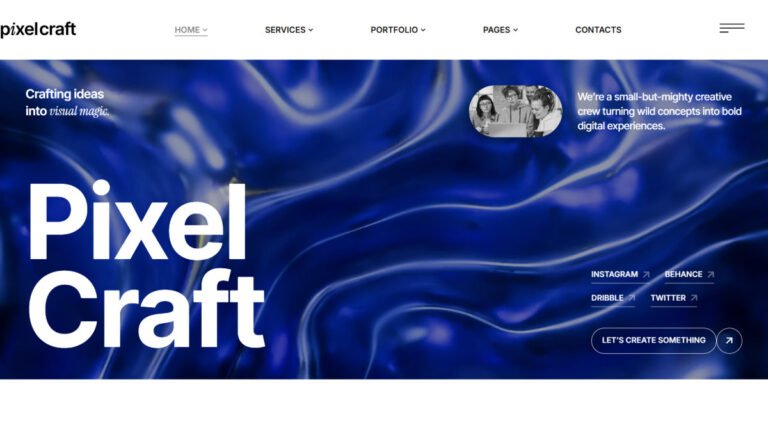 Pixel Craft – Digital Agency & Creative Portfolio WordPress Theme